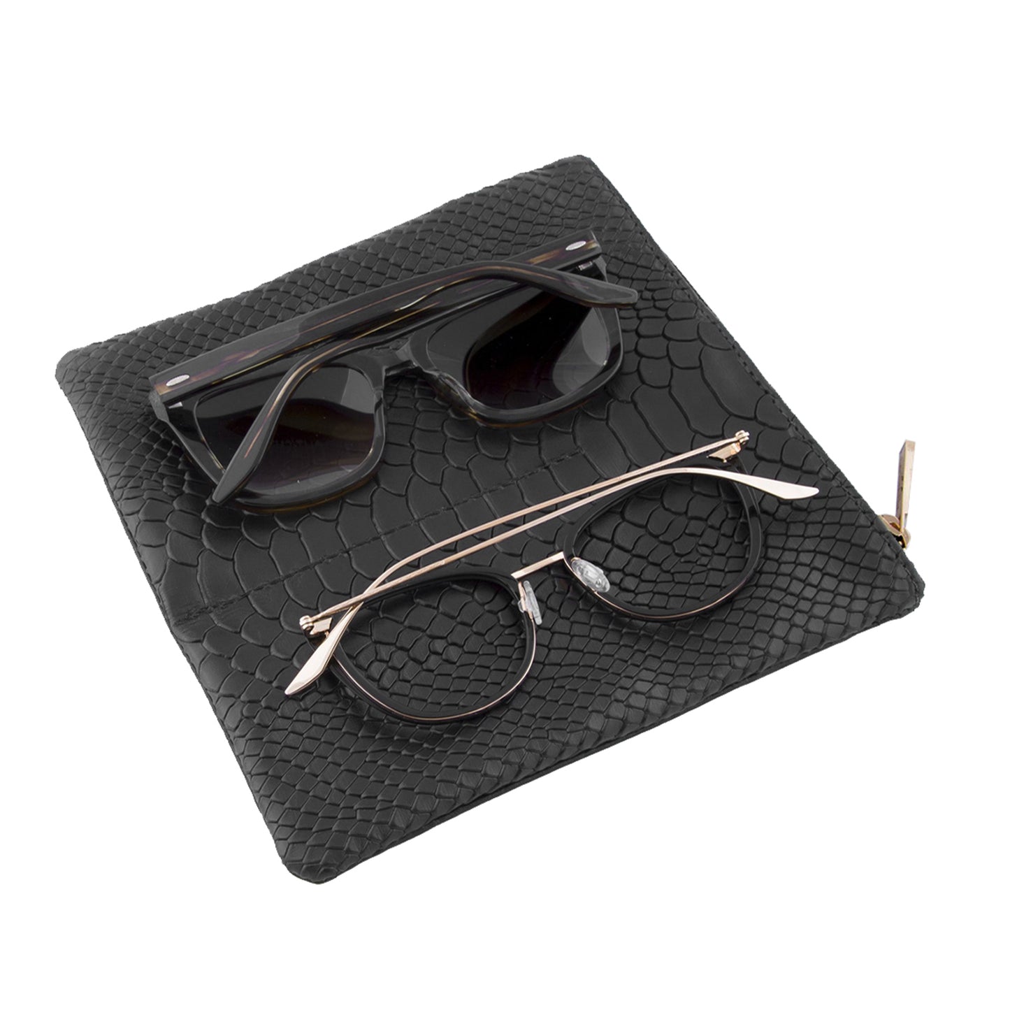 Black Python Eyewear Case