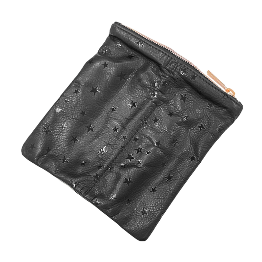 Black Stars Leather Eyewear Case