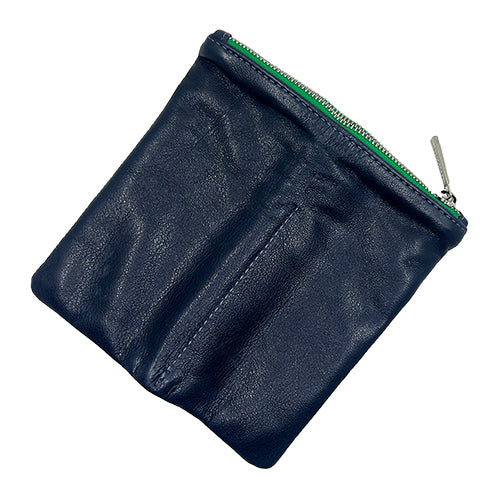 Navy Leather Eyewear Case