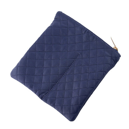 Navy Quilted Lamb Eyewear Case