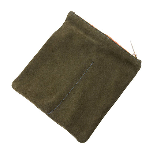 Olive Green Suede Eyewear Case